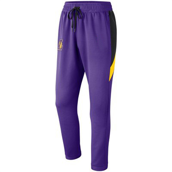 Men's Pruple Los Angeles Lakers Performance Showtime Basketball Pants